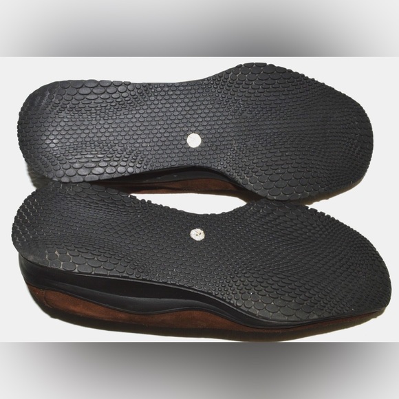 AQUATALIA MARVIN K SZ 7.5 M BROWN SUEDE PLATFORM LOAFERS SHOES - Picture 6 of 6